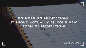 do nothing meditation